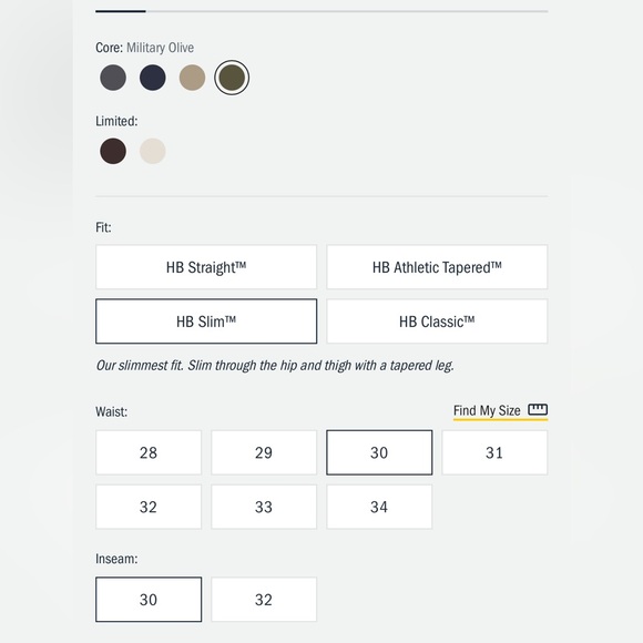 Flint and Tinder Men's 365 Chino Pant 30x30, Olive - NEW - Picture 2 of 4